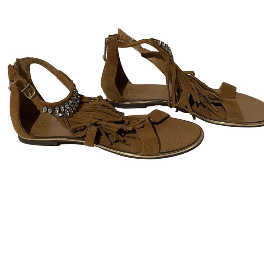 Report Signature fringe sandals